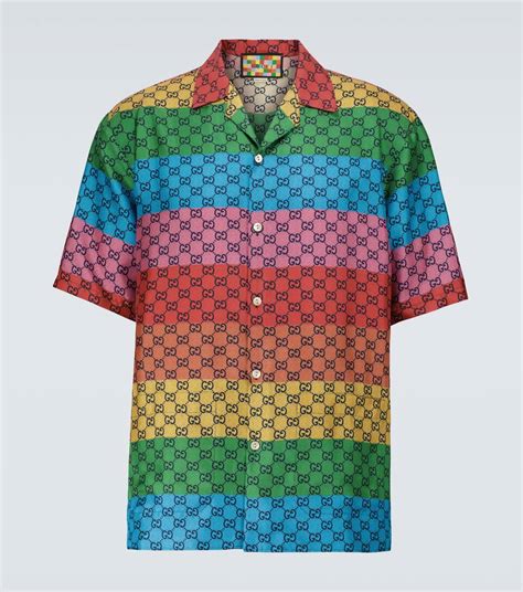 gucci colourful shirt